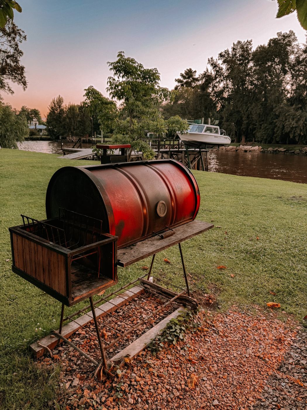 Parrilla al atardecer